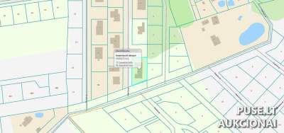 24 sklypas Martinų k., Klaipėdos r. su nebaigtu statyti dviejų butų pastatu 151040 EUR