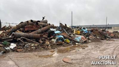 1000 tonų juodojo metalo laužo aukcionas Visagino savivaldybėje nuo 203000 EUR