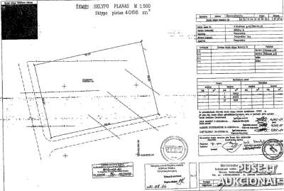 Žemės sklypo dalis Panevėžio rajone, Rėklių kaime, 4134 EUR pradinė kaina, Antstolių varžytynės