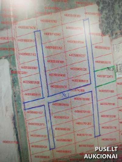 Žemės sklypo dalis Vilniuje, Plomenų g. (0.0866 ha) 4120 EUR kaina, aukcionas