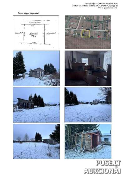 Žemės ūkio paskirties sklypas Šiaulių rajone, Liepkalnio k., 0.0788 ha, pradinė kaina 3600 EUR