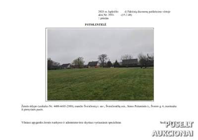 Valstybinės žemės sklypas Švenčionių r. Senos Pašaminės k. - 5405 EUR pradinė kaina