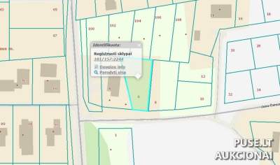 Žemės sklypas Vilniuje J. Černiaus g. 6 vienbučių namų statybai 68000 EUR