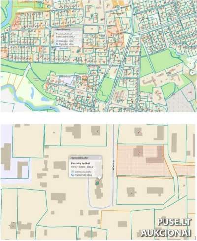 Nekilnojamojo turto dalis Jurbarkų kaimo centre Vyturio gatvėje, pradinė kaina 11330 EUR