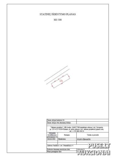 Buvusios dvarvietės tvarto pastatas Joniškio rajone, Nemeikšių k. 4, pradinė kaina 2171 EUR