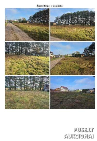 Žemės sklypo dalis Druskininkų savivaldybėje, Jaskonių kaimas, pradinė kaina 4400 EUR