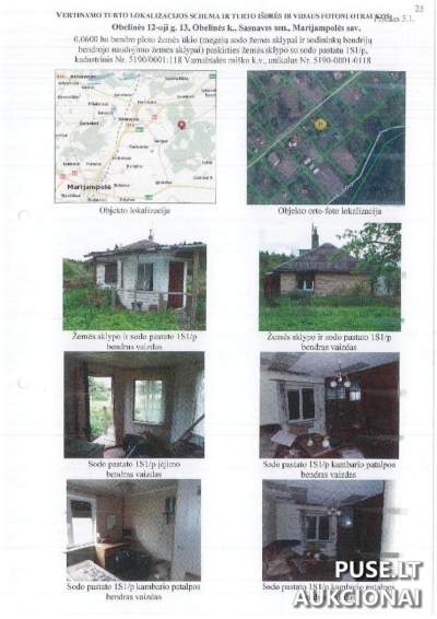 Žemės ūkio paskirties sklypas su sodo pastatu Marijampolės rajone – 5460 EUR