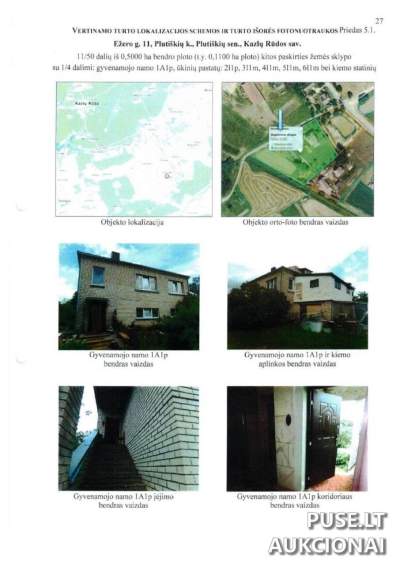 Žemės sklypo dalis su gyvenamuoju namu Kazlų Rūdos sav. 6800 EUR