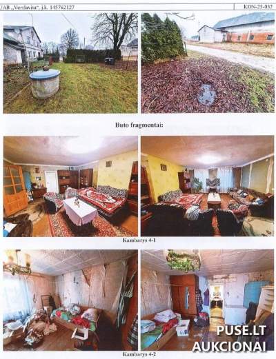 1/4 dalis buto Klaipėdos rajone, Pipirų k., Pamiškės g. 49, 1800 EUR pradinė kaina