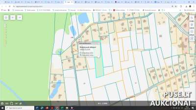 Žemės ūkio paskirties sklypo dalis Trakų rajone, Onuškio miestelyje, pradinė kaina 168 EUR