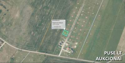 Žemės sklypas Klaipėdos rajone, Baukštininkų kaime, Lazdynėlių g. 10, pradinė kaina 21600 EUR