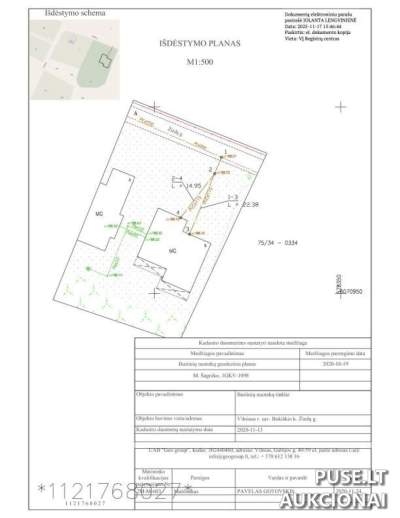 Buitinių nuotekų tinklai Vilniaus rajone, Bukiškyje, pradinė kaina 1464 EUR