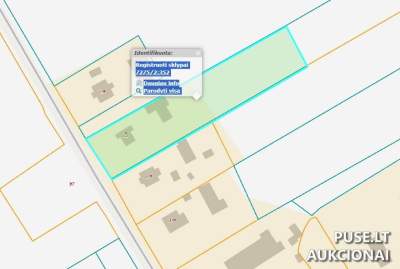 Parduodamas 0.4306 ha žemės sklypas Raseinių r. sav., Negirvos k., Liepų g. 22, pradinė kaina 15600 EUR
