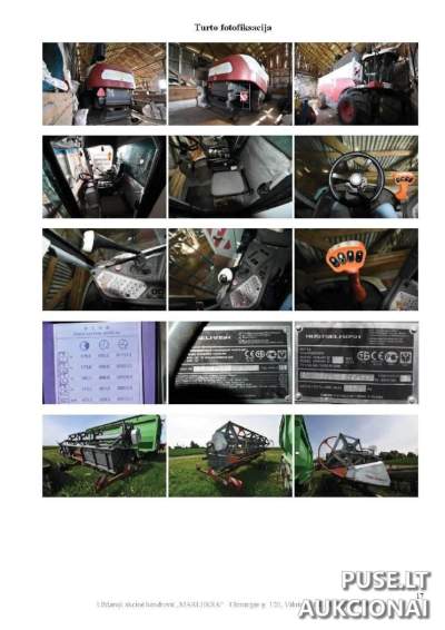 Javų kombainas Acros 560 ir pjaunamoji Rostselmash su 206 kW galia, pradinė kaina 23520 EUR