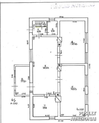 Pastatas-mokykla Tauragės rajone, Gedgaudiškės kaime, 7900 EUR pradinė kaina, Kultūros paskirties