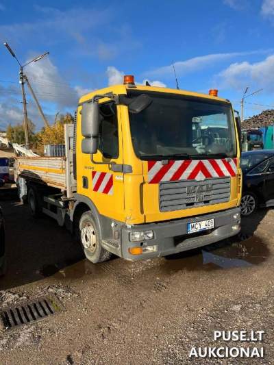 Transporto priemonė MAN TGL03 (2008 m., geltona) aukcione Panevėžyje pradedant nuo 7440 EUR