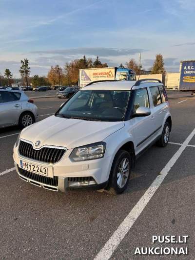 Parduodamas lengvasis automobilis SKODA YETI 2016 m. benzinas Kauno rajone pradinė kaina 5510 EUR