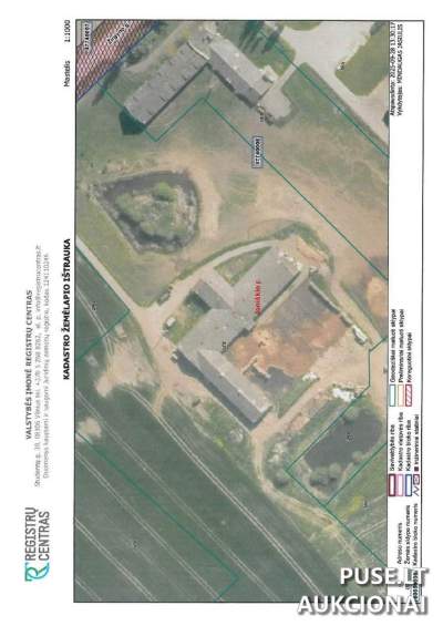 Arklidės pastato 94/100 dalies pardavimas Joniškio rajone, Stanelių kaime, pradinė kaina 9550 EUR