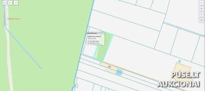 Žemės ūkio paskirties sklypas Kauno rajone, Ąžuolyno kaime 1200 EUR pradine kaina