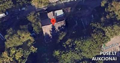 Žemės sklypo dalis su namo dalimi Lentvario g. 31 Kaune, pradinė kaina 9694 EUR
