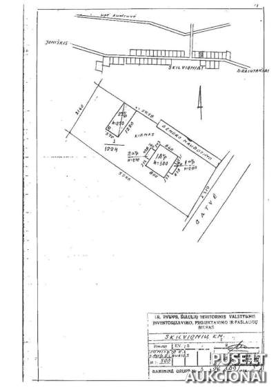Žemės sklypas Joniškio r. Skilvionių k. 0.1244 ha gyvenamajai statybai už 5120 EUR