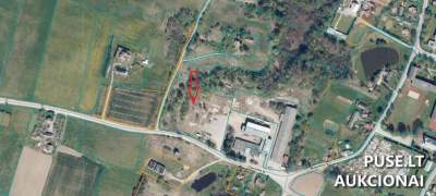 Žemės ūkio paskirties sklypo 1/2 dalis Kalvarijos sav. Sangrūdos k. aukcionas nuo 1456 EUR