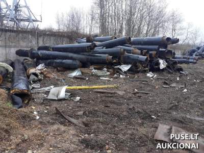 Metalinių vamzdžių su izoliacija pardavimas aukcione Kaune, pradinė kaina 3600 EUR