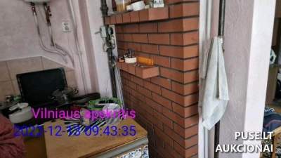 Parduodama 1/2 dalis 2 kambarių buto Lentvaryje, Trikampio g. 4, pradinė kaina 24000 EUR