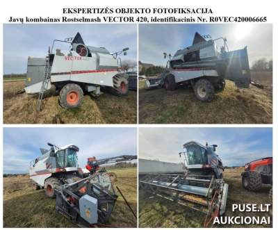 Javų kombainas Rostselmash VECTOR 420 2010 m. parduodamas aukcione nuo 14784 EUR