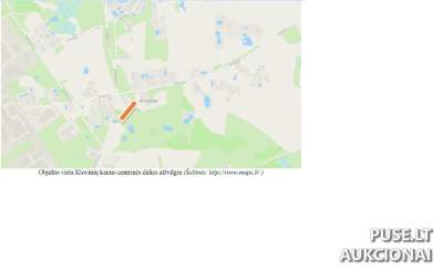 Žemės sklypo dalis Utenos rajone, Klovinių k., su mobiliu nameliu, pradinė kaina 960 EUR