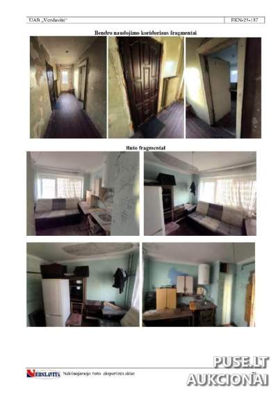 Dviejų kambarių butas Kėdainiuose, Žemaitės g. 10, pradinė kaina 9600 EUR - Antstolio aukcionas