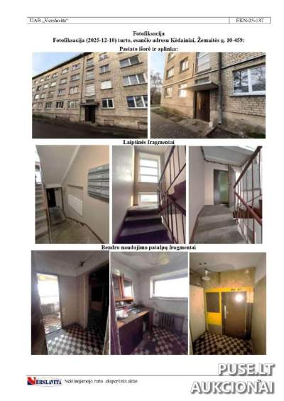 Parduodamas buto dalis Kėdainiuose, Žemaitės g. 10, pradinė kaina 6400 EUR - Investavimo galimybė