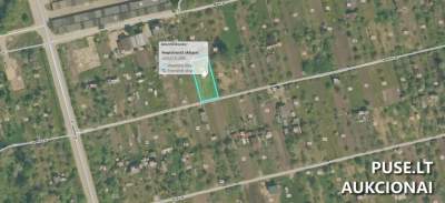 Žemės sklypas mėgėjų sodo žemės ūkio paskirties Naujojoje Akmenėje, Jazminų g. 36, pradinė kaina 1280 EUR