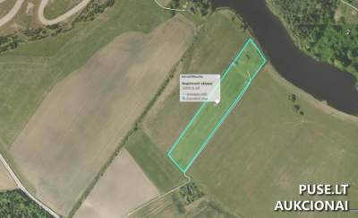 Žemės sklypas Akmenės rajone, Dabikinėlės kaime, 1.6248 ha, pradinė kaina 5472 EUR