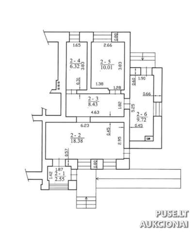 Administracinės patalpos Šiaulių r. sav. Lingailių k. su 0.0847 ha žemės dalimi, pradinė kaina 14400 EUR