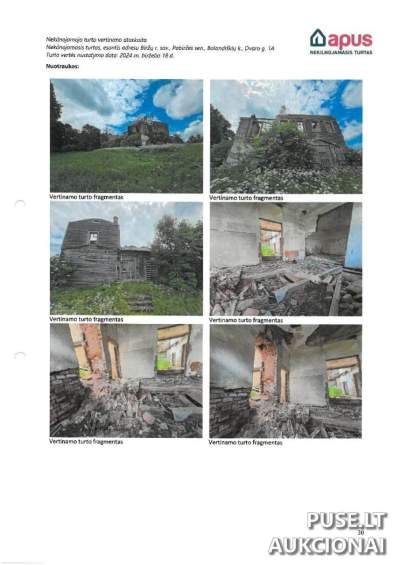 Avarinis gyvenamasis namas Balandiškių kaime, Biržų rajone, parduodamas su 1/1 dalimi už 18225 EUR