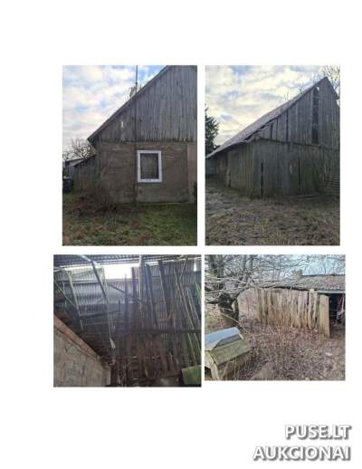 Patalpos/Butas Telšiu rajone Didysis Palūkstys 2320 EUR pradinė kaina, antstolių varžytynės