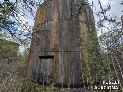 Pramoninis turtas Mažeikiuose: Siurblinė ir rezervuarai Senkelio g. 8, pradinė kaina 13 EUR