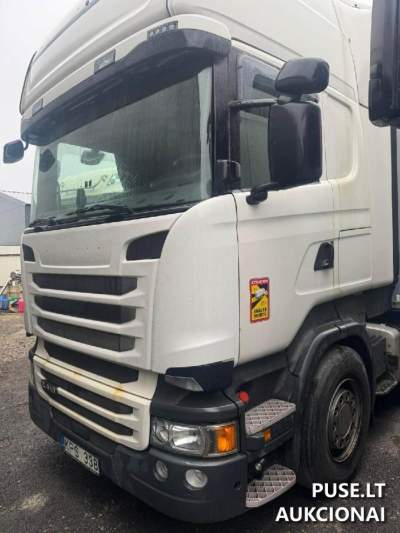 Krovininis vilkikas SCANIA R410 (2015 m.) aukcionas nuo 19000 EUR - Puikus sunkvežimis N3 kategorijos