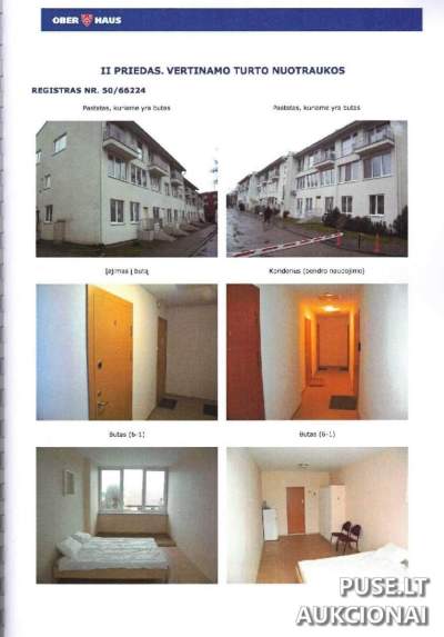 Mažas 24.55 kv.m. butas Palangoje, J. Biliūno g. 6, pradinė kaina 56000 EUR