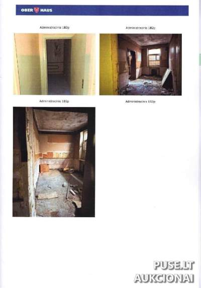 Administracinis pastatas Šiauliuose, Pročiūnų g. 12, 77/100 dalis, pradinė kaina 41600 EUR