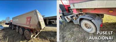 Parduodama Langendorf puspriekabė virš 10t. aukcione pradinė kaina 3168 EUR