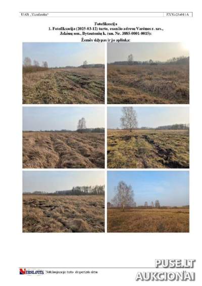 Žemės ūkio paskirties sklypas Varėnos r. sav., Bytautonių k., 1.1138 ha dalis, pradinė kaina 4672 EUR