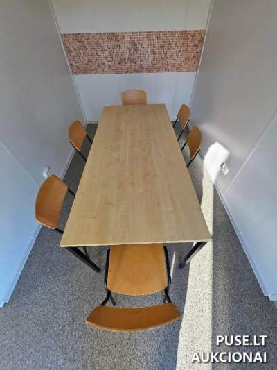 Baldų komplektas (stalas ir 6 kėdės) Joniškio rajone nuo 160 EUR – Antstolių varžytynės