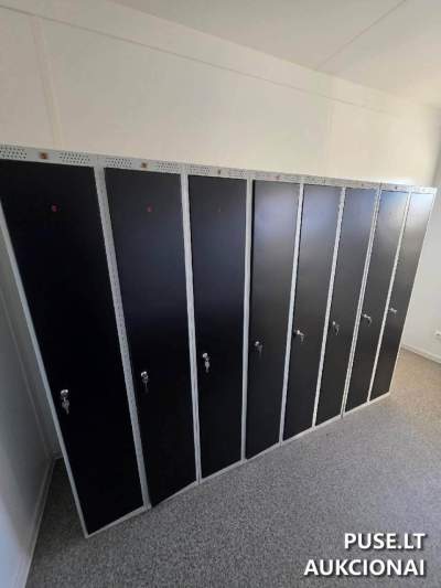 Daiktų saugojimo 6 spintelės Joniškio rajone, pradinė kaina 560 EUR, 2018 metų modelis