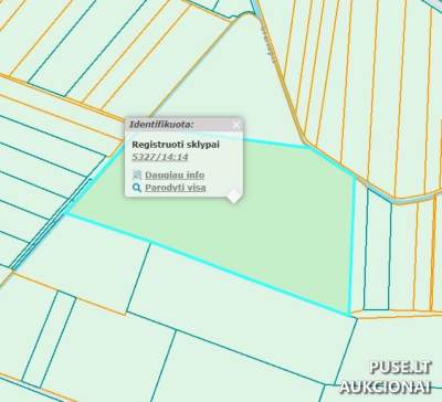 Žemės ūkio paskirties sklypas Kėdainių rajone, Lipliūnų kaime, 11.92 ha už 86000 EUR