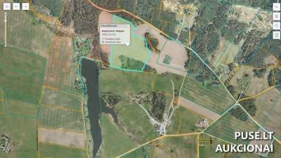 Žemės sklypas Mediškiuose, Telšių rajone, parduodamas aukcione už 45120 EUR