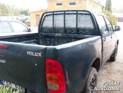 Variklio gedimą turintis lengvasis automobilis Toyota Hilux 2010 m. aukcionas nuo 6800 EUR Kauno rajone