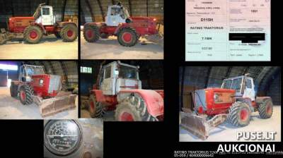 Ratinis traktorius T150-K su buldozeriu Kauno rajone, pradinė kaina 1530 EUR