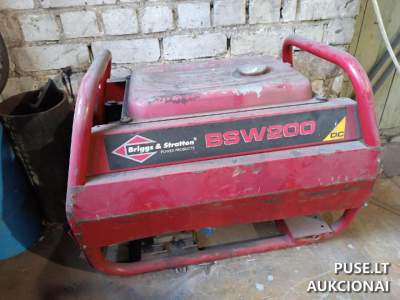 Parduodamas suvirinimo generatorius BSW200DC Druskininkuose, pradinė kaina 320 EUR